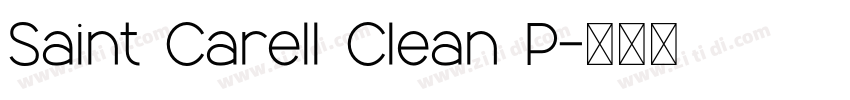 Saint Carell Clean P字体转换